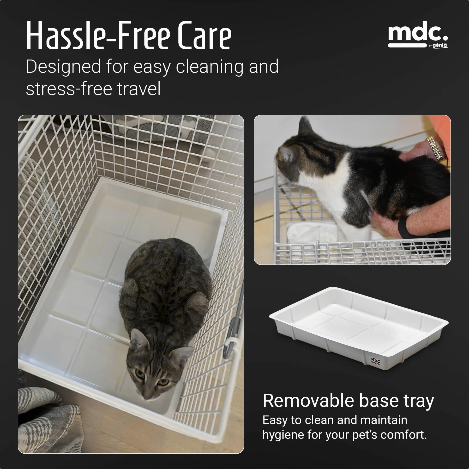 MDC P236-350LG Large Cat Basket Trasportino Gabbietta per Gatti