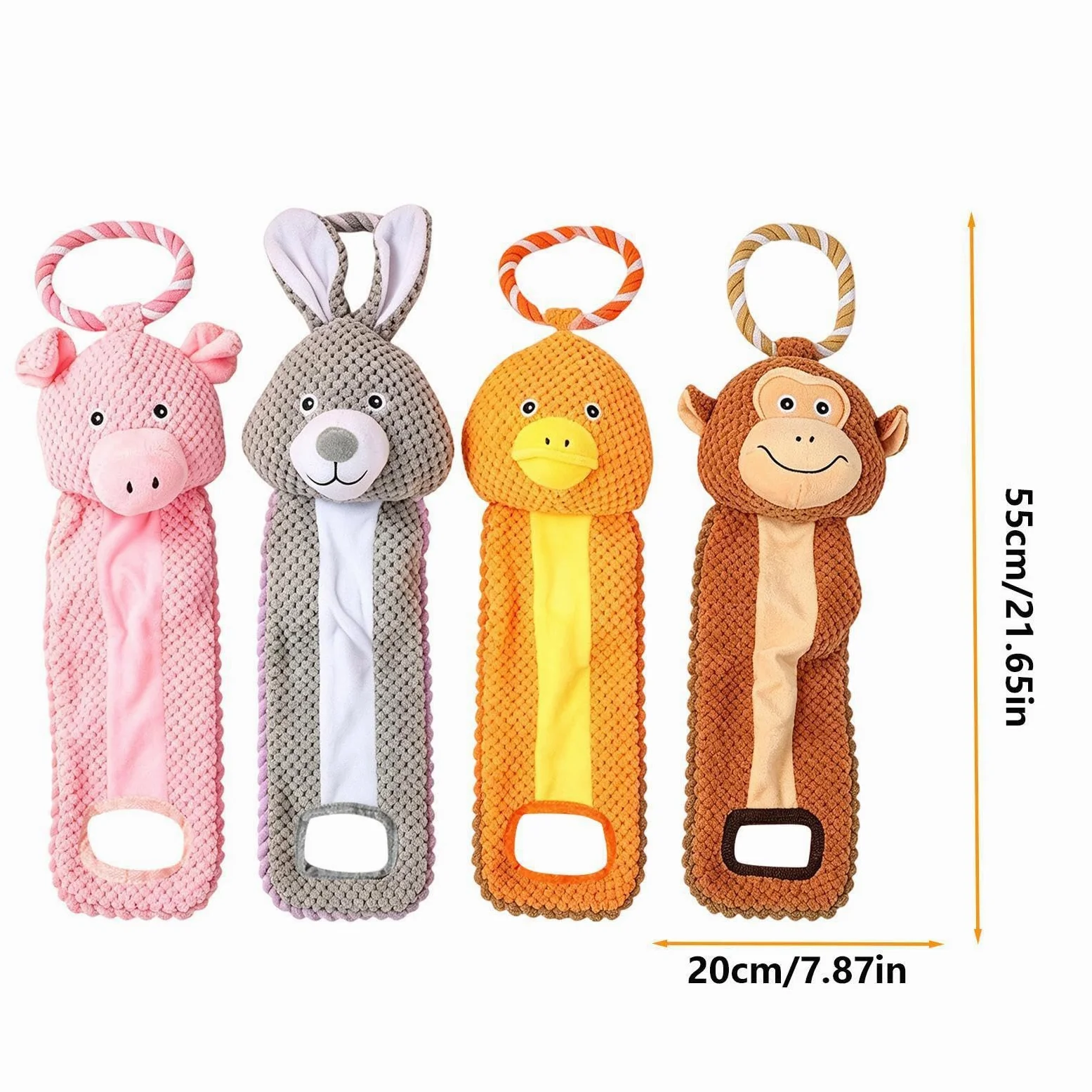 Giocattoli da masticare a cani Interattivo Squittente Resistente Alla | Giocattoli di masticazione robusti in peluche imbottito per cuccioli Contro noia addestramento tiro fune riporto