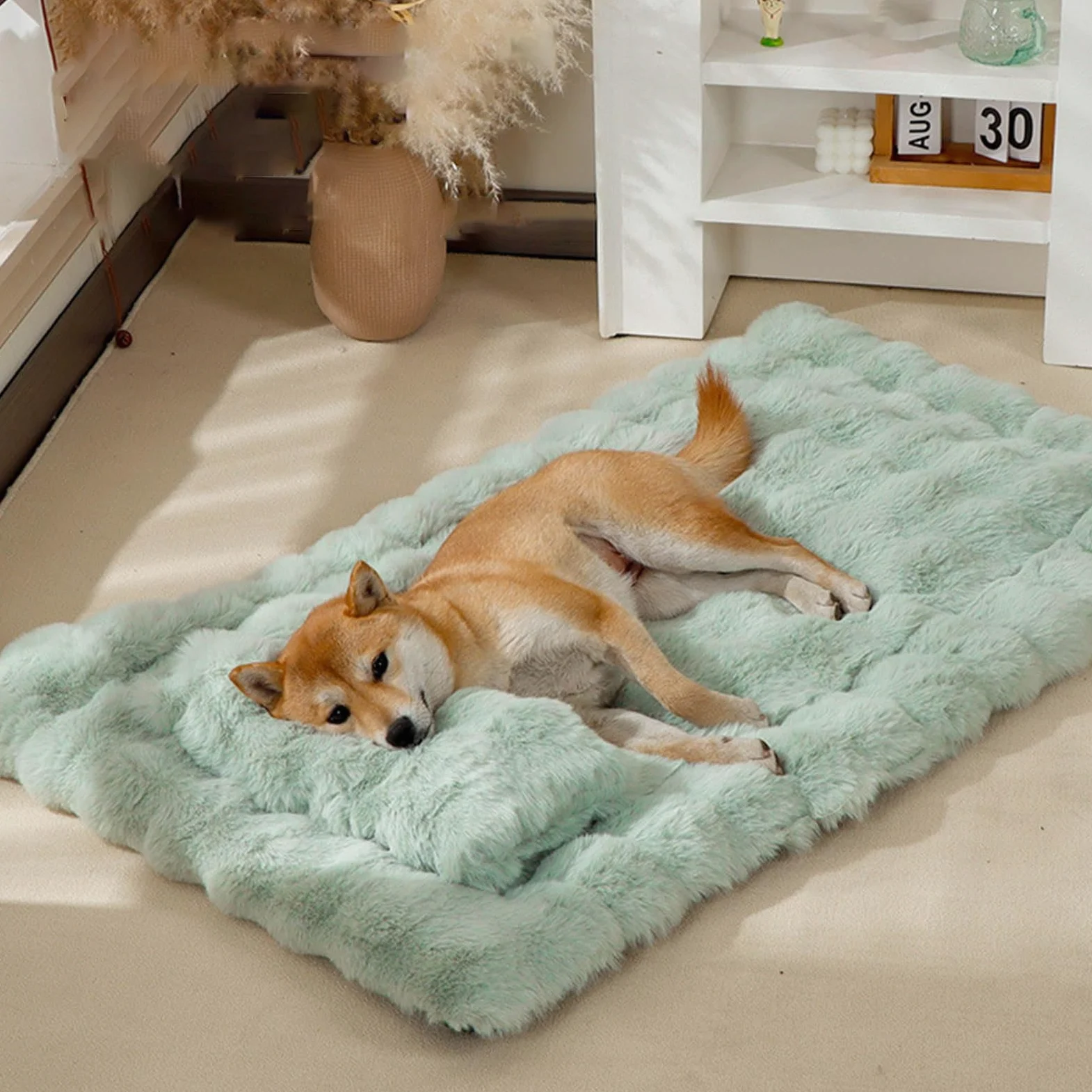 Tappetino per cani reversibile isolamento termico in cotone PP per tutto l'anno Comfort Pad Coperta Pet Sleep Cuscino invernale per cani