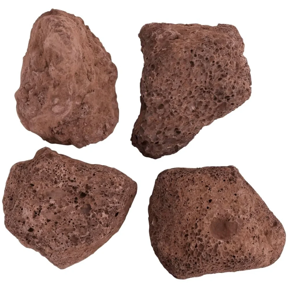Homgoday Rocce vulcaniche 10 kg rosso 10 – 30 cm, pietra decorativa per acquario, roccia vulcanica, roccia paesaggistica, filtri per acquario, laghetto, griglie a gas, pietre per barbecue e diffusore