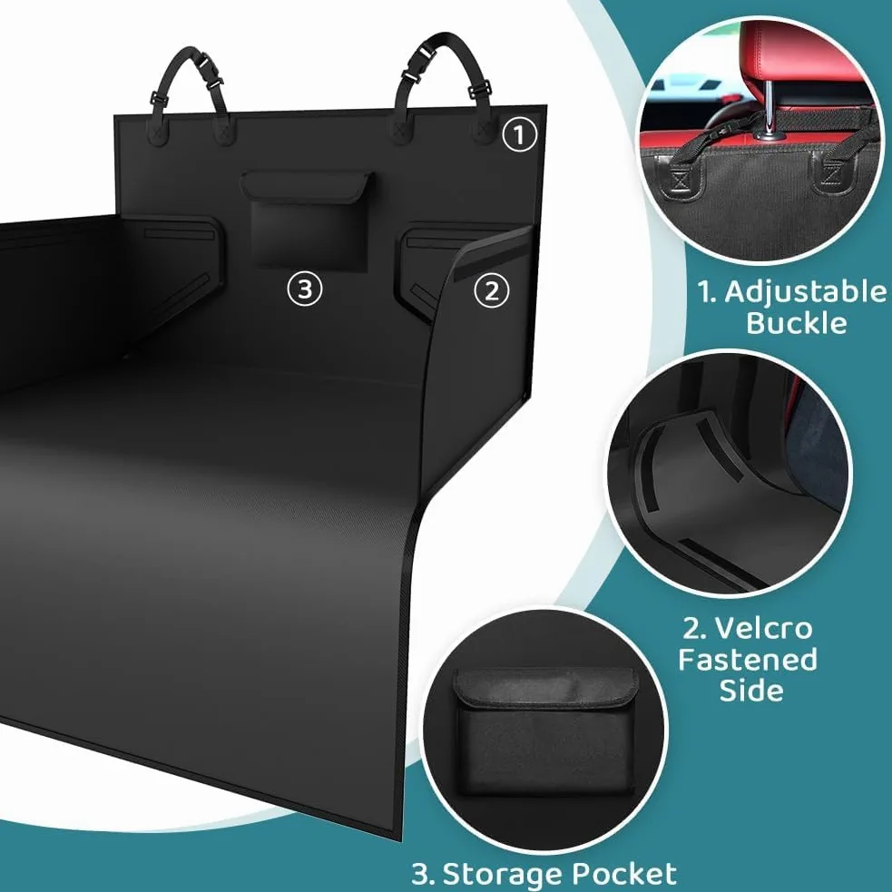 Copri Baule Auto per Cani per Citroen Multispace Picasso Spacetourer | Protezione Bagagliaio Impermeabile Telo Protettivo con Protezioni Laterali e Tasche
