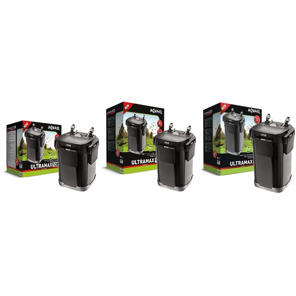 Filtro Ultramax 1500 – Esperto in filtrazione | Potente Filtro Esterno per acquari d'Acqua Dolce 250 – 450 l | 1500 l/h | 16 W | prefiltro + autoadescamento Automatico