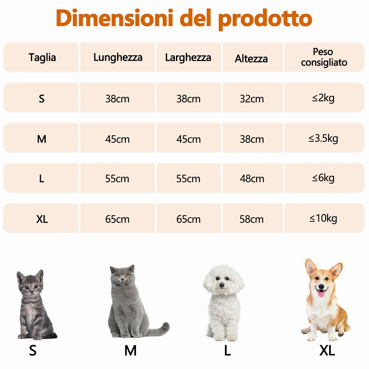 Galatée Cuccia Per Gatti, Graziosa Cuccia Per Gatti e Cani a Forma Di Igloo Con Cuscino Rimovibile, Comoda Tenda Triangolare Per Animali Domestici, Caldo Nido Per Animali Domestici(XL, Marrone)