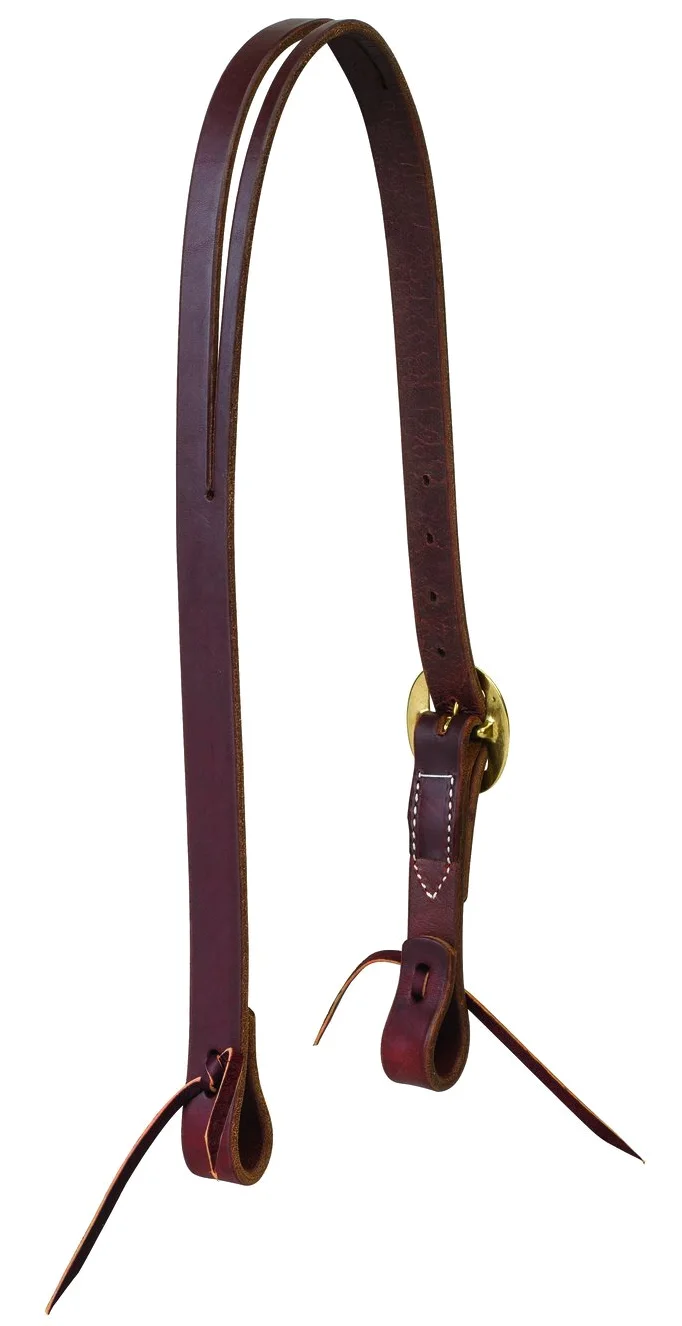 Weaver Leather Testiera da Cowboy in Ottone Massiccio
