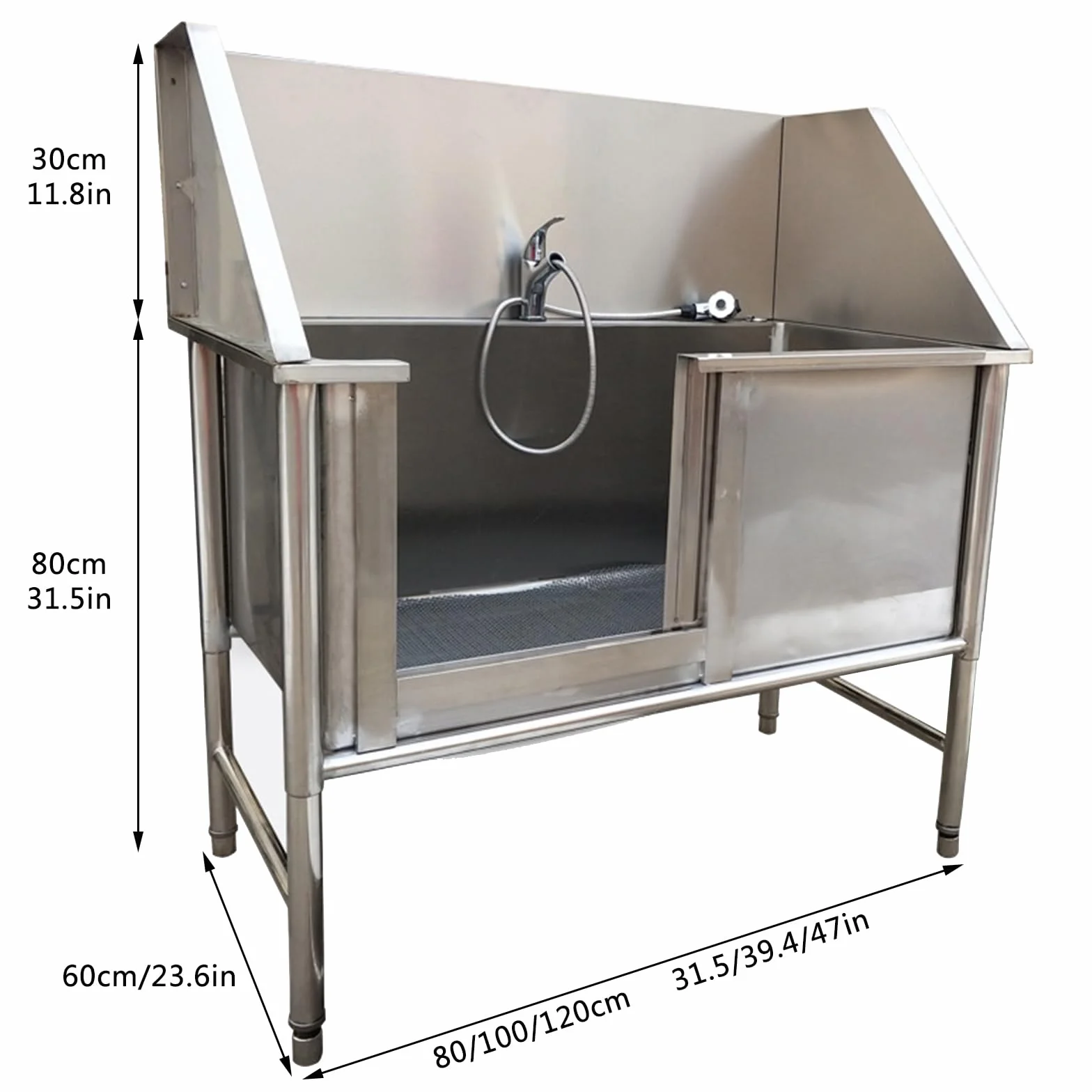 Vasca Da Bagno Professionale Per Toelettatura Di Cani Da Compagnia In Acciaio Inossidabile,Vasca Da Bagno Per Cani Di Grandi Dimensioni,Stazione Di Bagno Per Cani Per La Casa,Stazione Di Lavaggio(120c