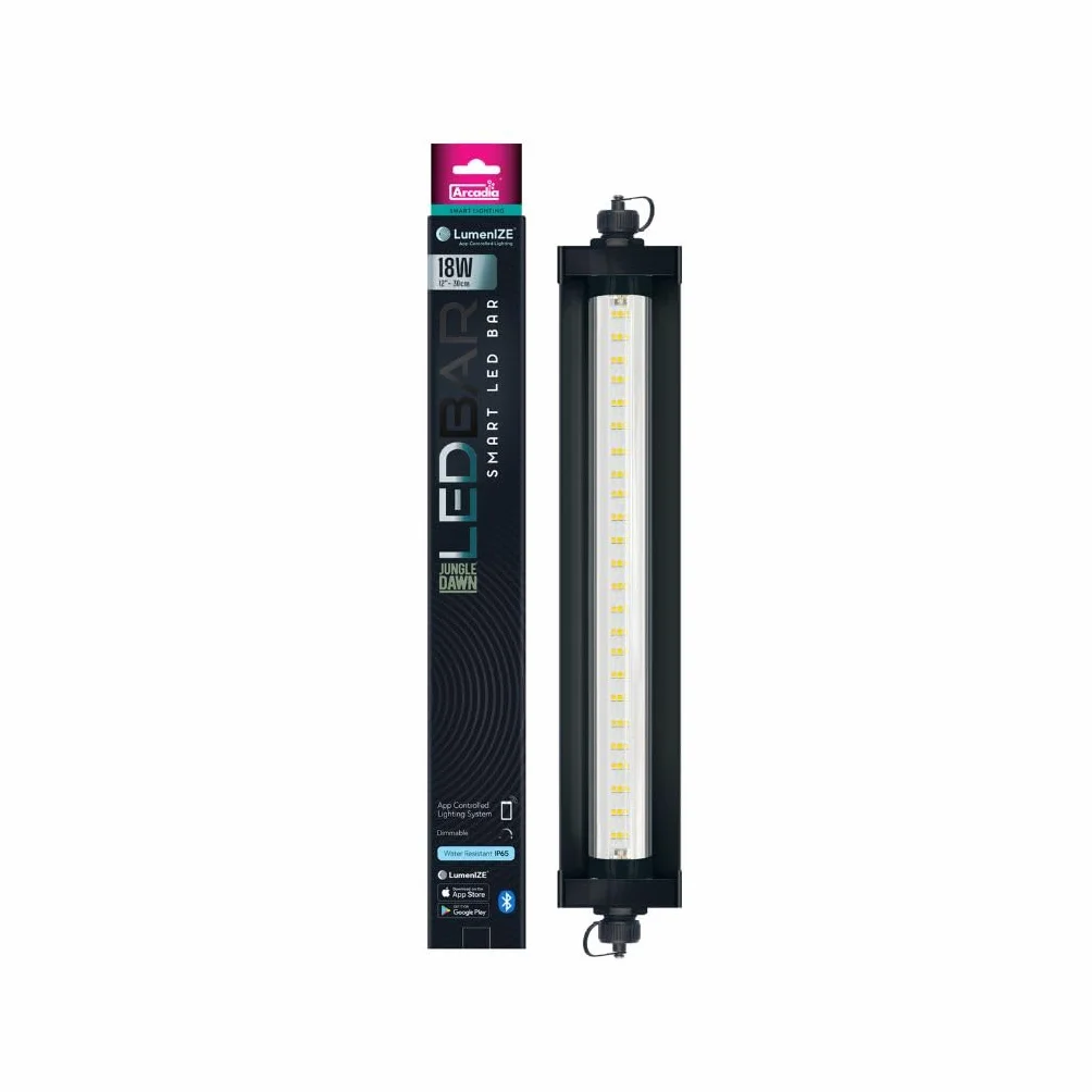 Arcadia LumenIZE Jungle Dawn Barra LED, 290 mm (12"), 18 Watt unità luminosa terrario terrario vivarium