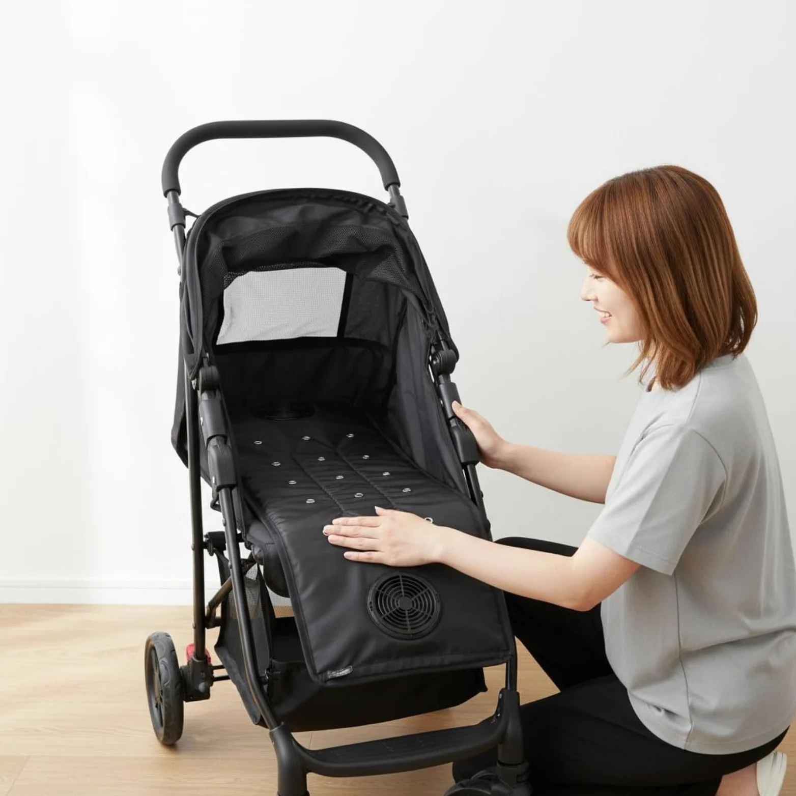 Baoblaze Cooling Resting Pad Tappetino Rinfrescante Materassino Cuscino Flusso d'Aria Guidato Traspirante Alimentata Usb Fresca Nel Trasportino Adatto a per, Nero, style to 4