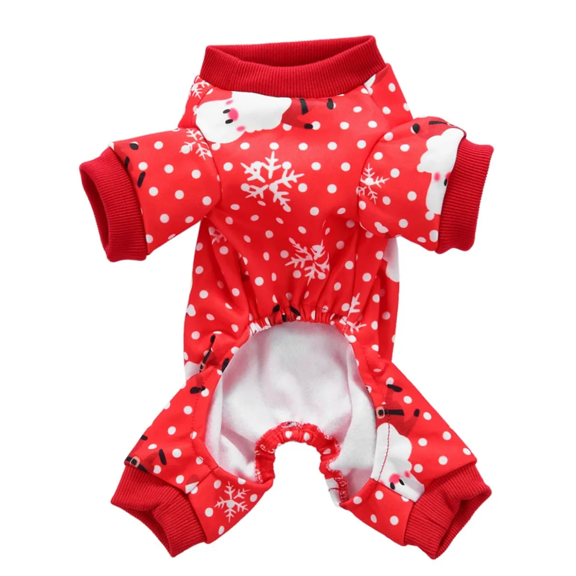 HMJGDHX 2 Pezzi Vestiti Natalizi per Cani Completi per Animali Domestici Caldo Modello Babbo Natale Abito Natalizio per Cucciolo XL Maglione Natalizio