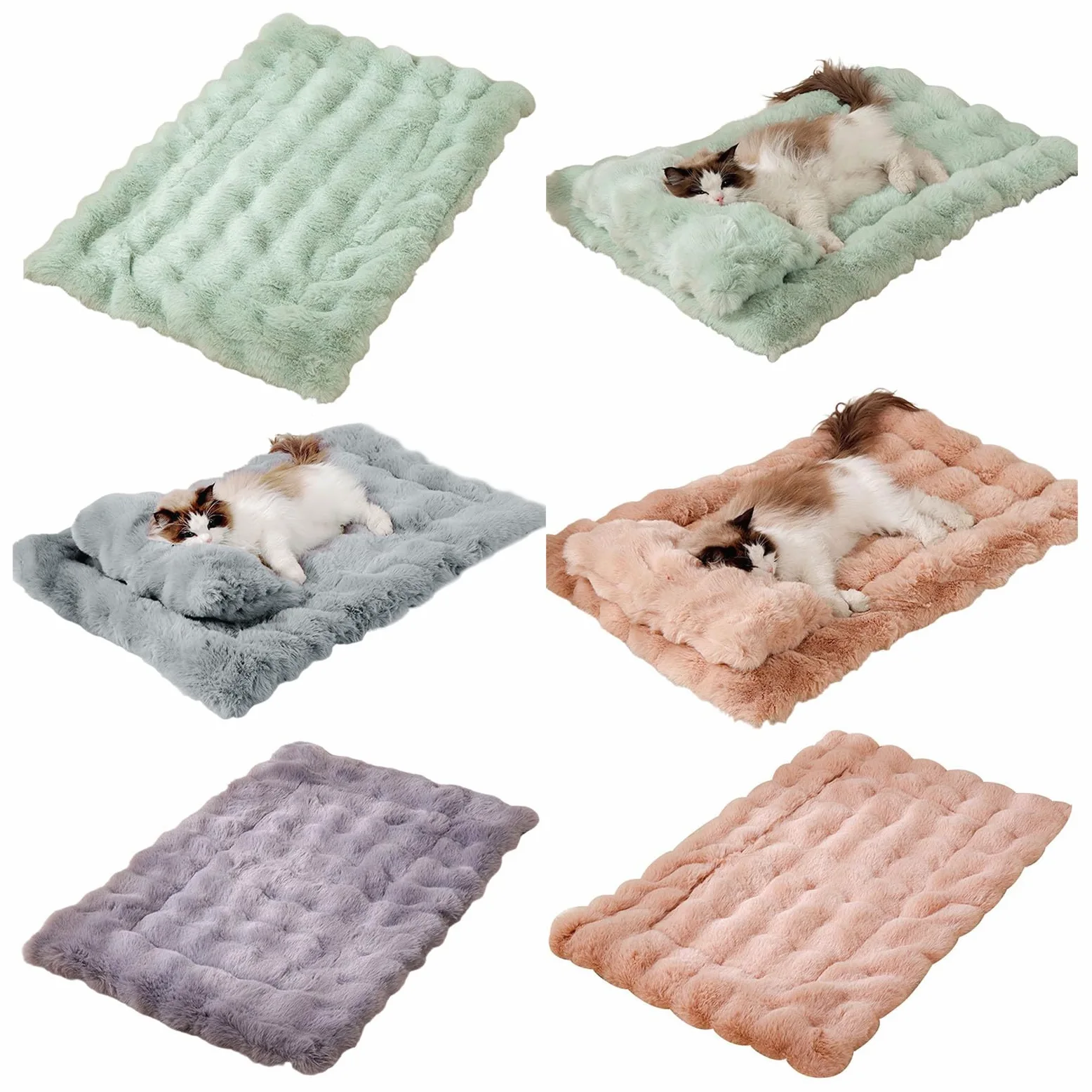 Tappetino per cani reversibile isolamento termico in cotone PP per tutto l'anno Comfort Pad Coperta Pet Sleep Cuscino invernale per cani