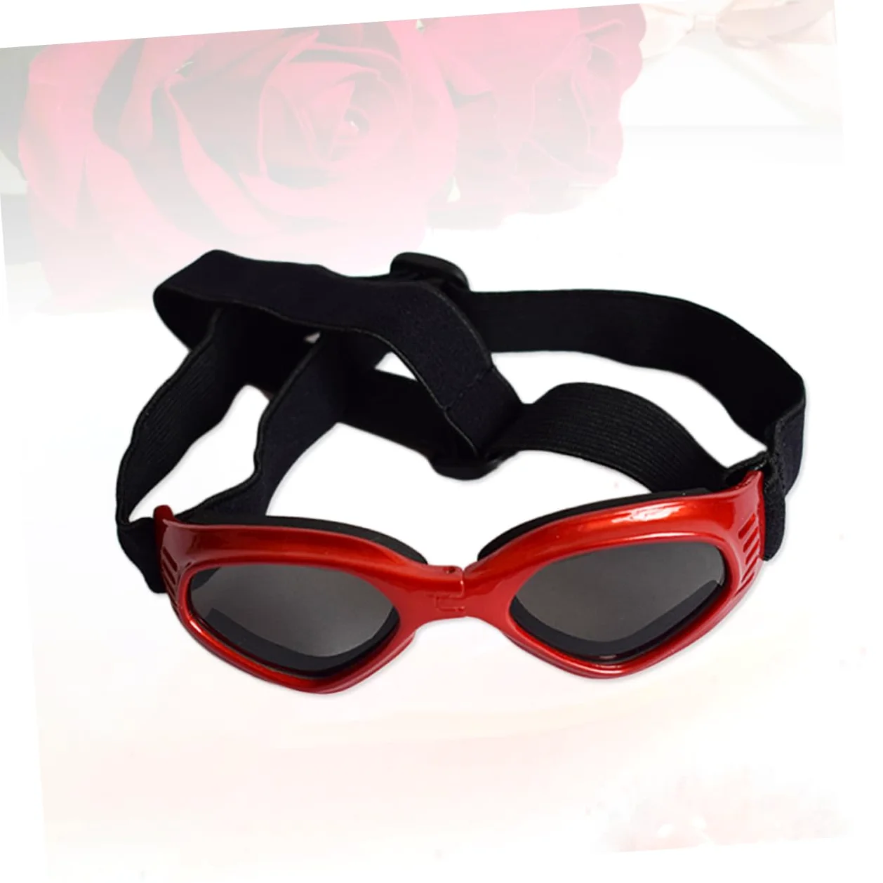 SUPVOX 3 Occhiali Da Sole Per Cani Eleganti Occhiali Per Cani Proteggono Gli Occhi Raggi Uv E Detriti Montatura Rossa