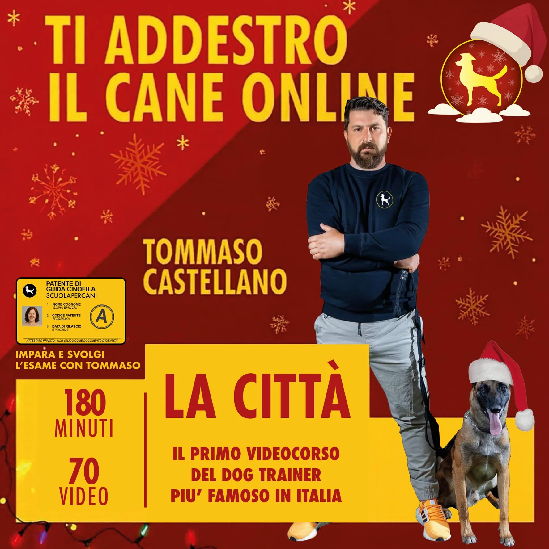 Videocorso : Ti addestro Il Cane Online - Tommaso Castellano