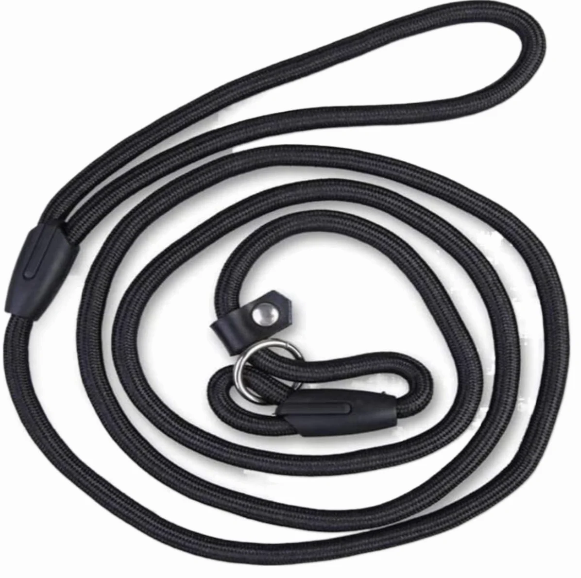 Morbido Guinzaglio Per Cani Guinzaglio Per Cani Da Compagnia Corda Per Addestramento Regolabile In Nylon Per Cinghia Per Per Trazione Imbracatura Per Antiscivolo Flexi(Black,8MM*140CM)