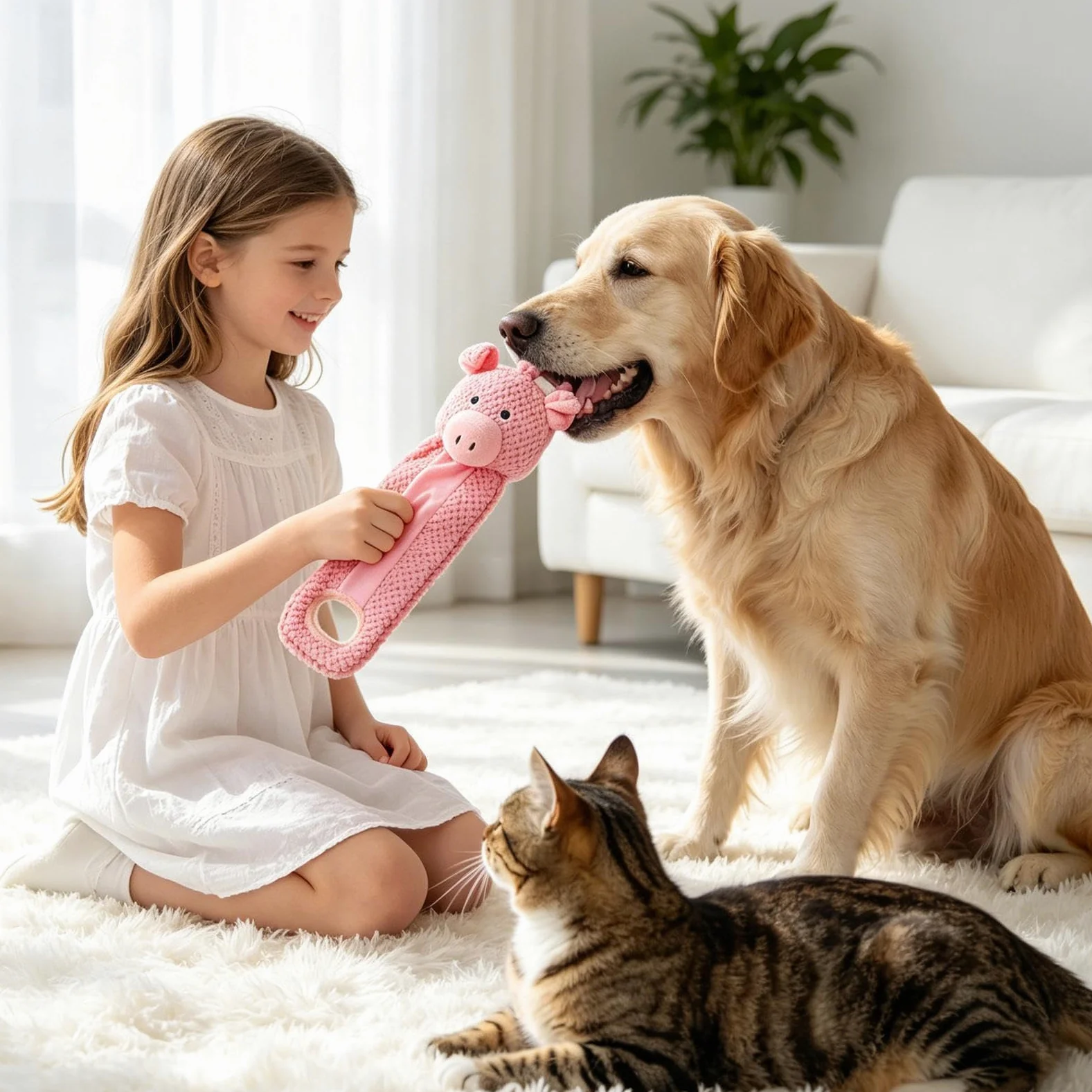 Giocattoli masticabili per cuccioli in fase della dentizione Interattivo | Giocattoli di masticazione robusti in peluche imbottito per cuccioli Per addestrame