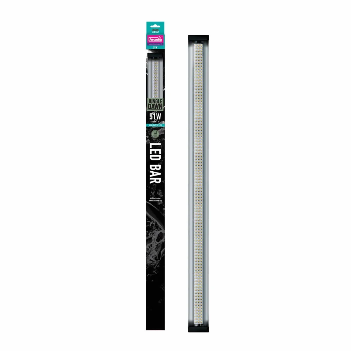 Arcadia Jungle Dawn - Barra LED da 51 Watt, Ideale per rettili, Anfibi e Piante