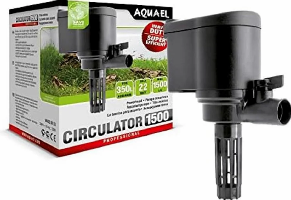 Aquael Pompa d'Acqua per Acquario Powerhead Circulator 1500L/H