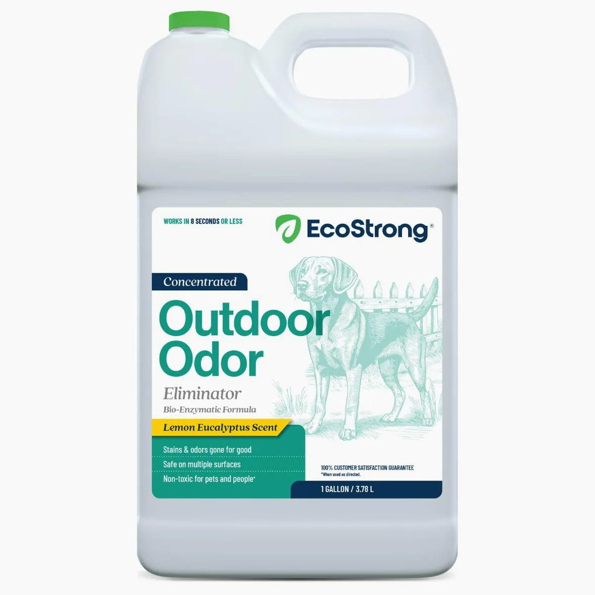 Eco Strong Eliminatore di odori per esterni per cani e urine, potente deodorante per animali domestici, gatti, animali domestici, resistenza professionale per cortile, tappeto erboso, canili, patii