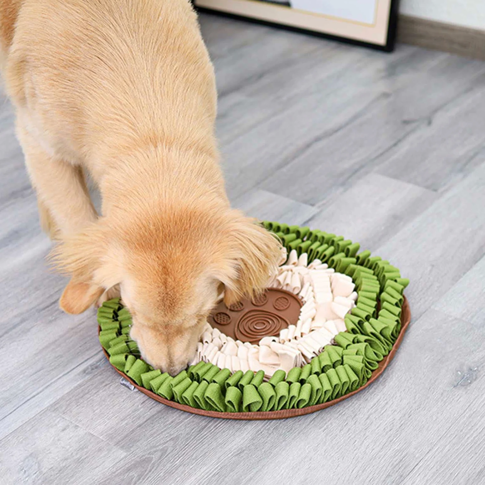 Tappetino da fiuto per cani con alimentatore lento e puzzle, lavabile in lavatrice