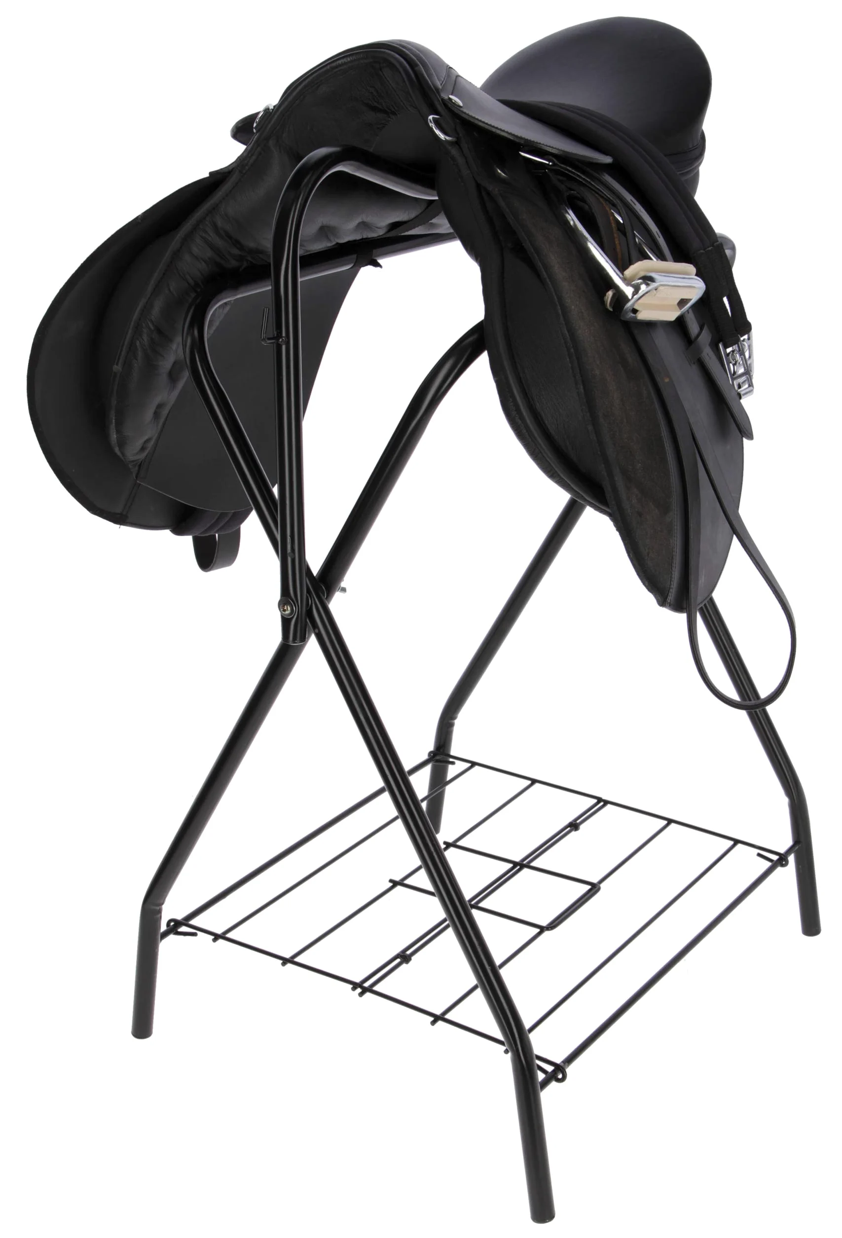 Kerbl Portasella, Nero, Metallo verniciato a polvere, 71 x 46 x 89 cm, per selle inglesi e western