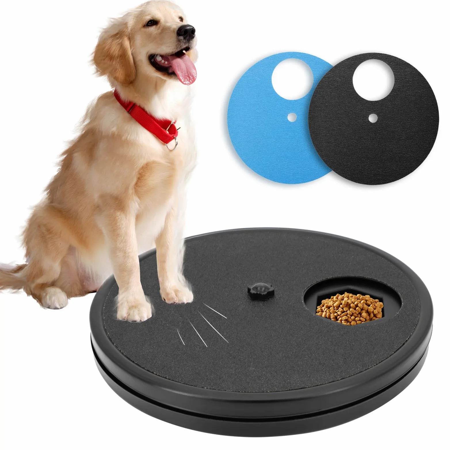Tappetino per Unghie per Cani 3 in 1 – Lima e Grattugia Rotante con Scatola per Premi – Accessorio per la Cura delle Zampe Antiscivolo – Gioco Educativo Anti-Stress per Cani Piccoli e Grandi