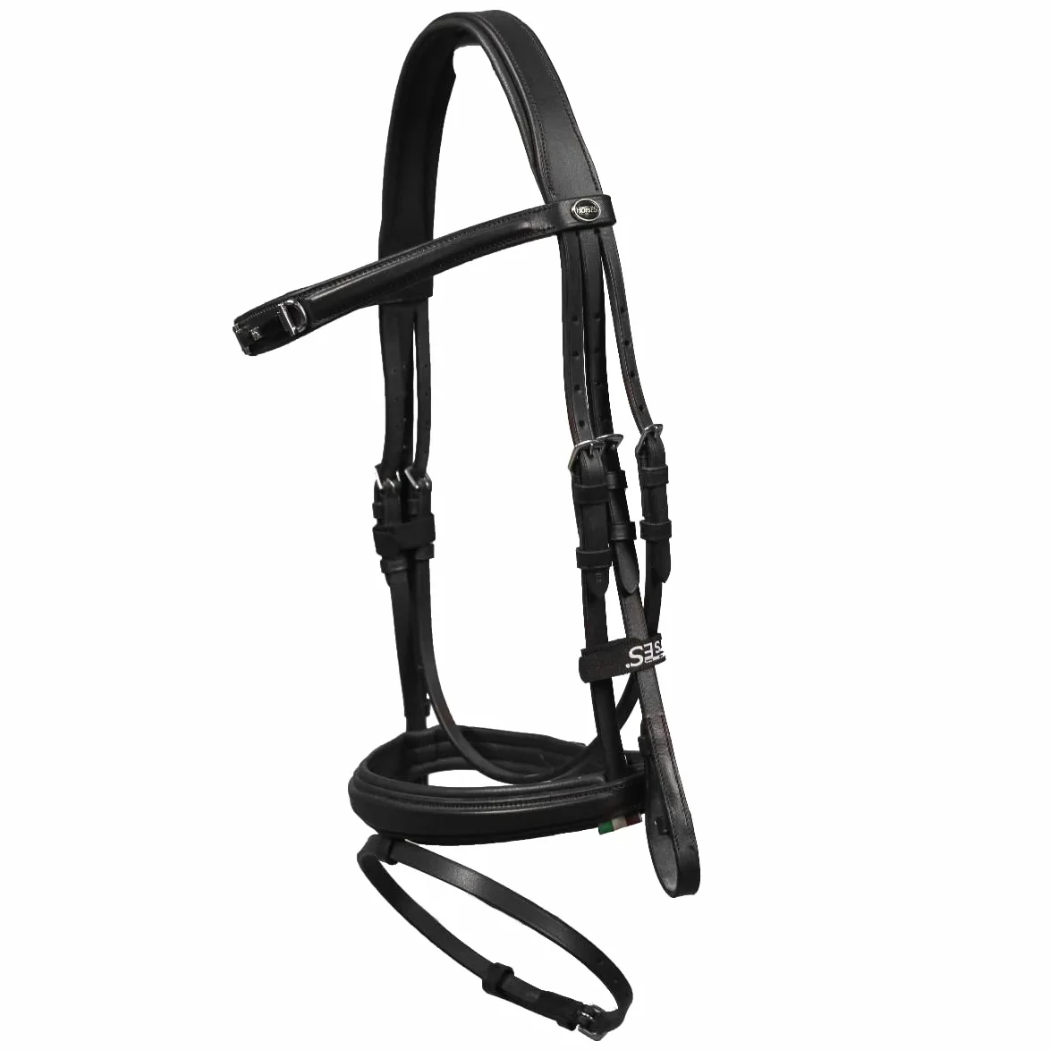 Horses Briglia Cuoio Snaffle, Briglia di qualità, Finimento Indispensabile per la Conduzione del Cavallo