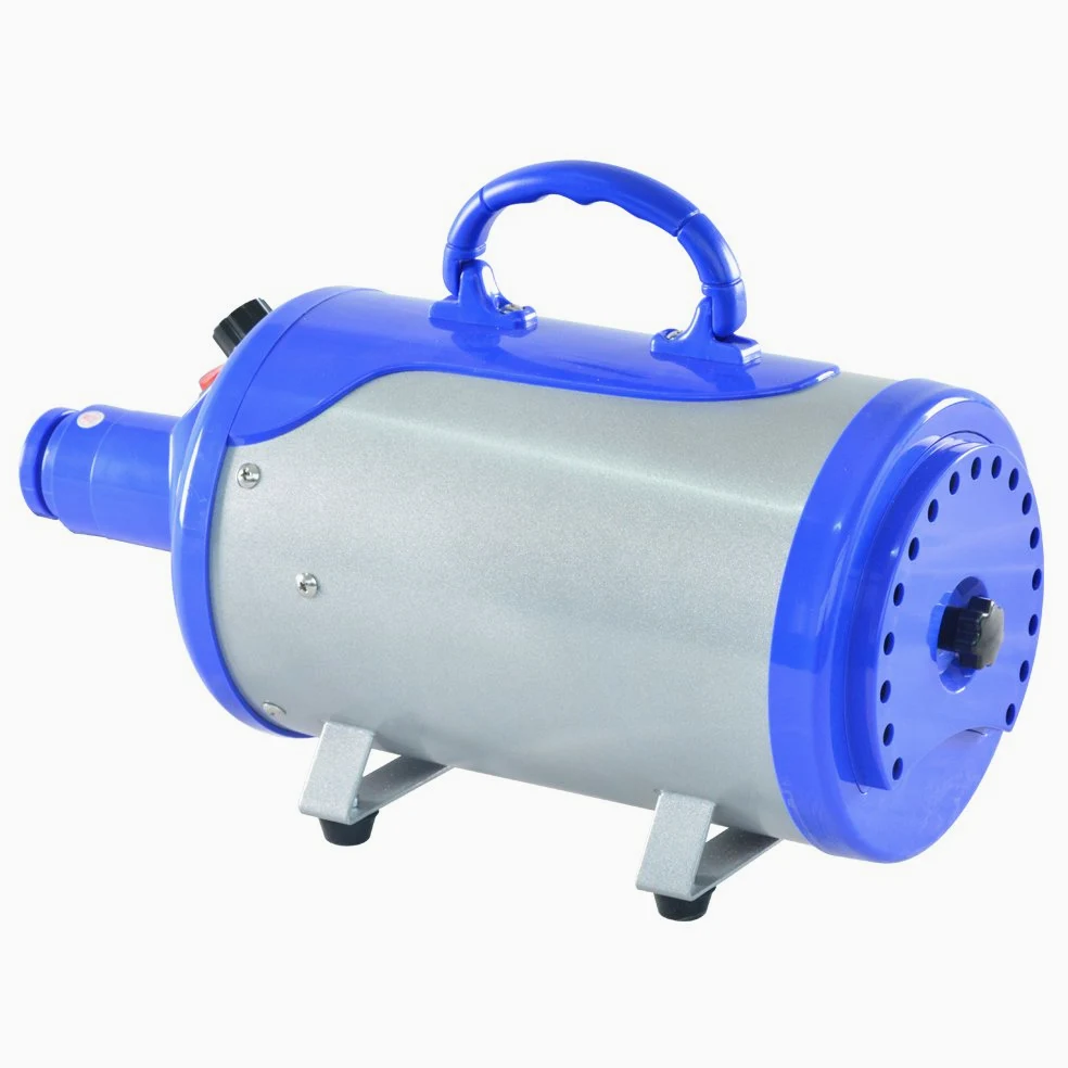Shelandy Essiccatore a pressione per animali 3.2 HP, controllo temperatura e velocità d'aria, motore silenzioso, coperchi anti rumore, riduzione del suono, 4 punte staccabili, tubo lungo e flessibile