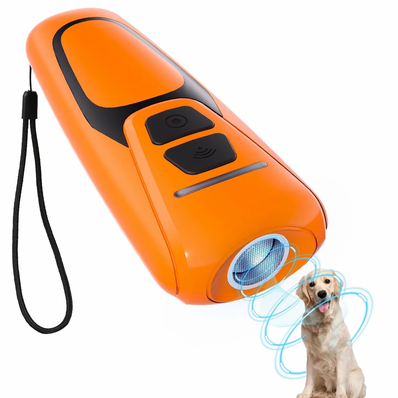 Antiabbaio per Cani Ultrasuoni, Dispositivo Portatile con Dissuasore per Cani a 15M - Ultrasuoni Sicuro, 30 Giorni Autonomia, Interni ed Esterni