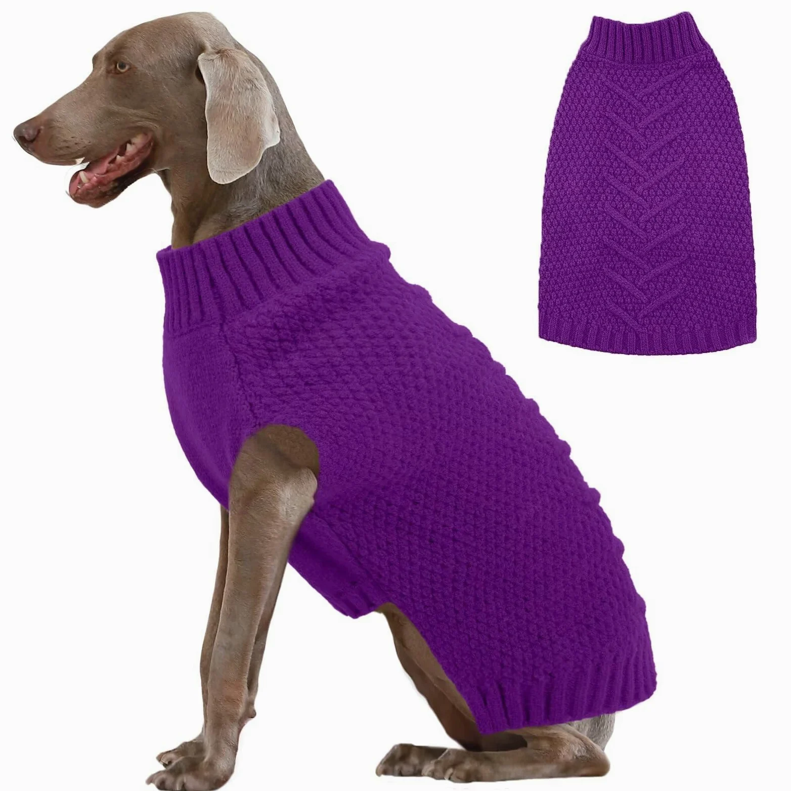 IECOii Maglione extra large per cani, XXXL maglione per cani di taglia grande per ragazze e ragazzi, abbigliamento natalizio per cani, abbigliamento per vacanze per cani, maglione caldo per animali