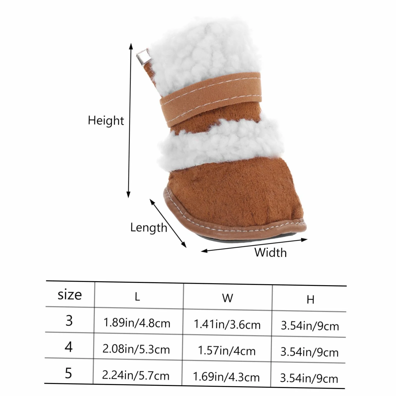Housoutil 6paia Scarpe Antiscivolo per Cani Stivali Impermeabili e Caldi per Cuccioli per Inverno e attività all Aperto