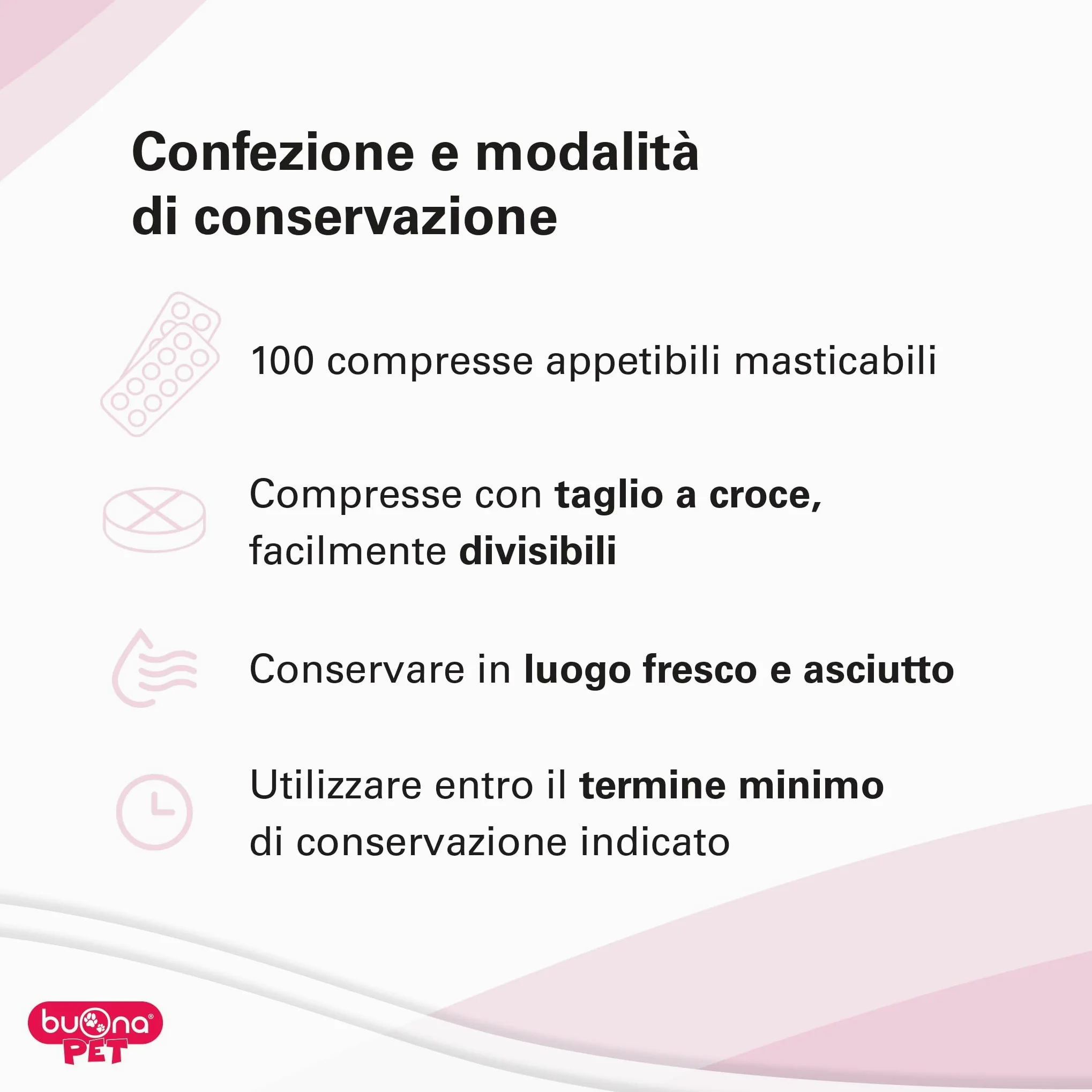 Dolorina Buona Pet Mangime Complementare per Cani e Gatti Con Boswellia, Salice Bianco, Acido Alfa Lipoico, Semi di Canapa e Ananas, Supporto alla Funzione Nocicettiva, 100 Compresse Appetibili