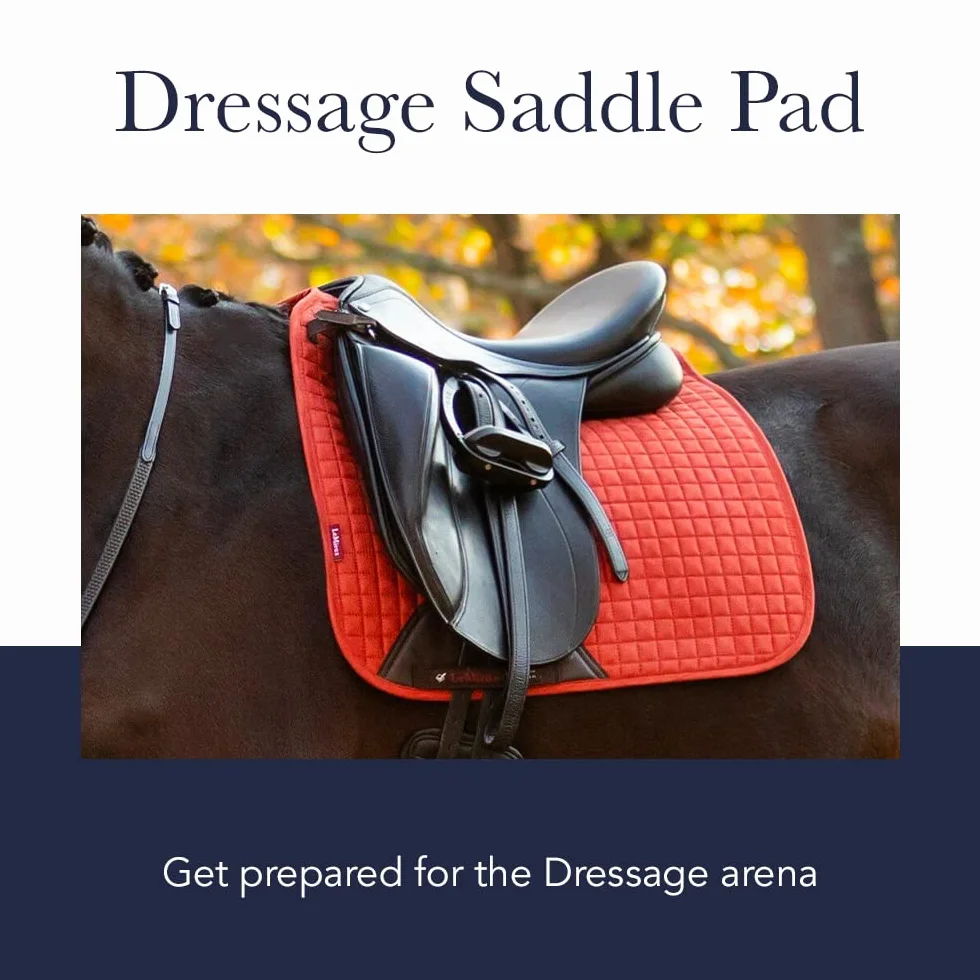 LeMieux X-Grip Silicone Dressage Square, Sottosella Unisex Adulto