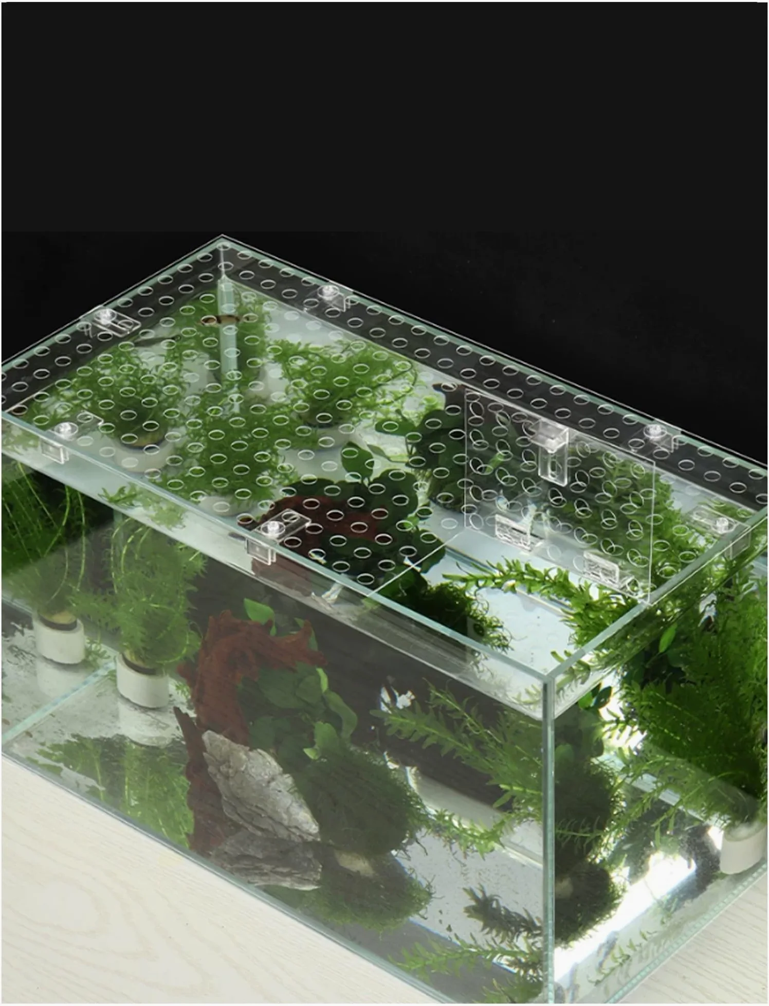 Generico Coperchio Trasparente per Acquario – Coperchi in policarbonato Personalizzabili – Coperchi Anti-Salto per acquari Aperti(100X30cm/39.4X11.8in)
