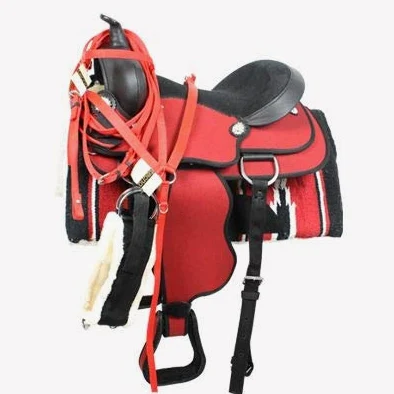 Sella West Sintetica Rosso 16” = 40 cm