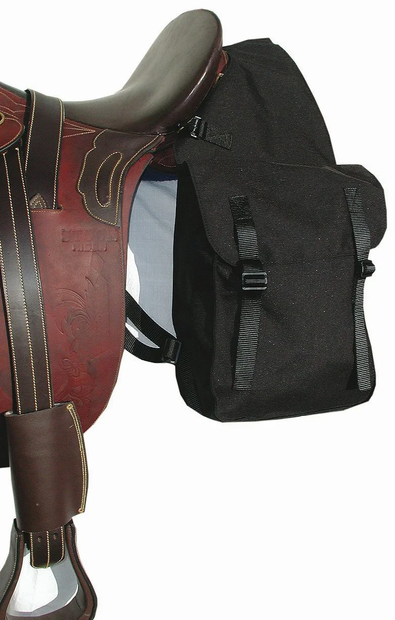 Borsa da Sella per Cavalli Doppia Borsa Nera 013/04D