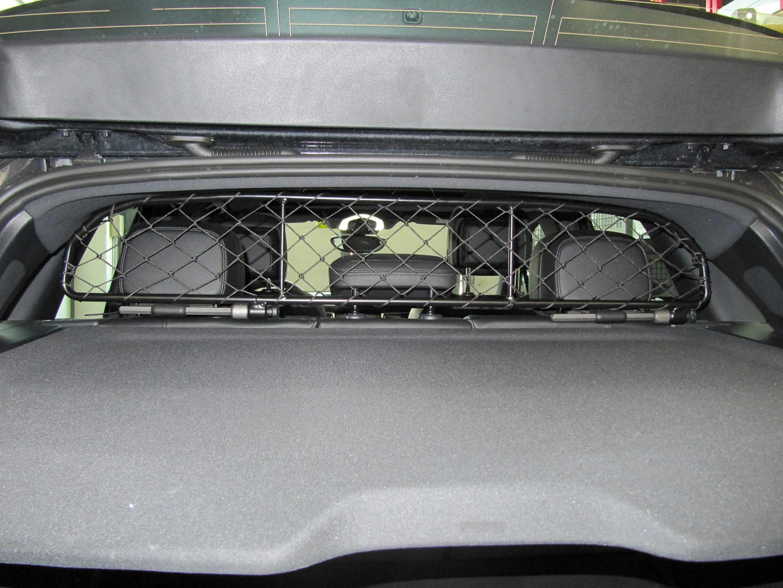 ERGOTECH Divisorio Griglia Rete Divisoria per Porsche Macan (2014-2024), RDA65-HXXS16, per Trasporto Cani e Bagagli