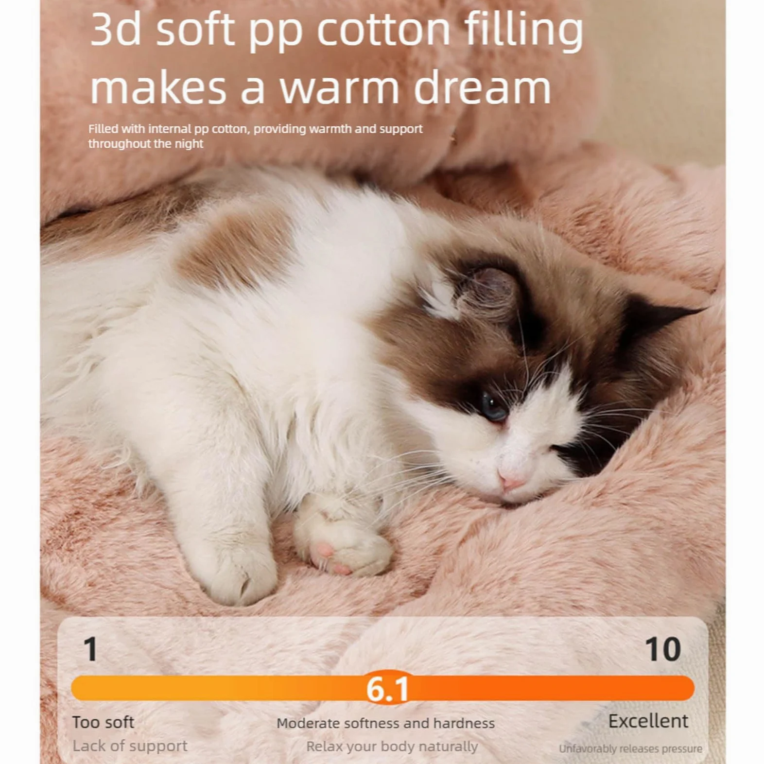 Tappetino per cani reversibile isolamento termico in cotone PP per tutto l'anno Comfort Pad Coperta Pet Sleep Cuscino invernale per cani