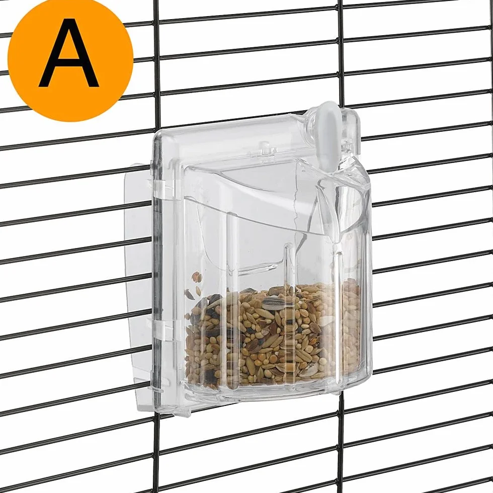 Ferplast Gabbia per Uccelli IBIZA OPEN Gabbia per Canarini, Bengalini, Cocorite, Inseparabili, in Metallo, Accessori inclusi Posatoi Mangiatoie Girevoli, 49,5 x 30 x h 69 cm.