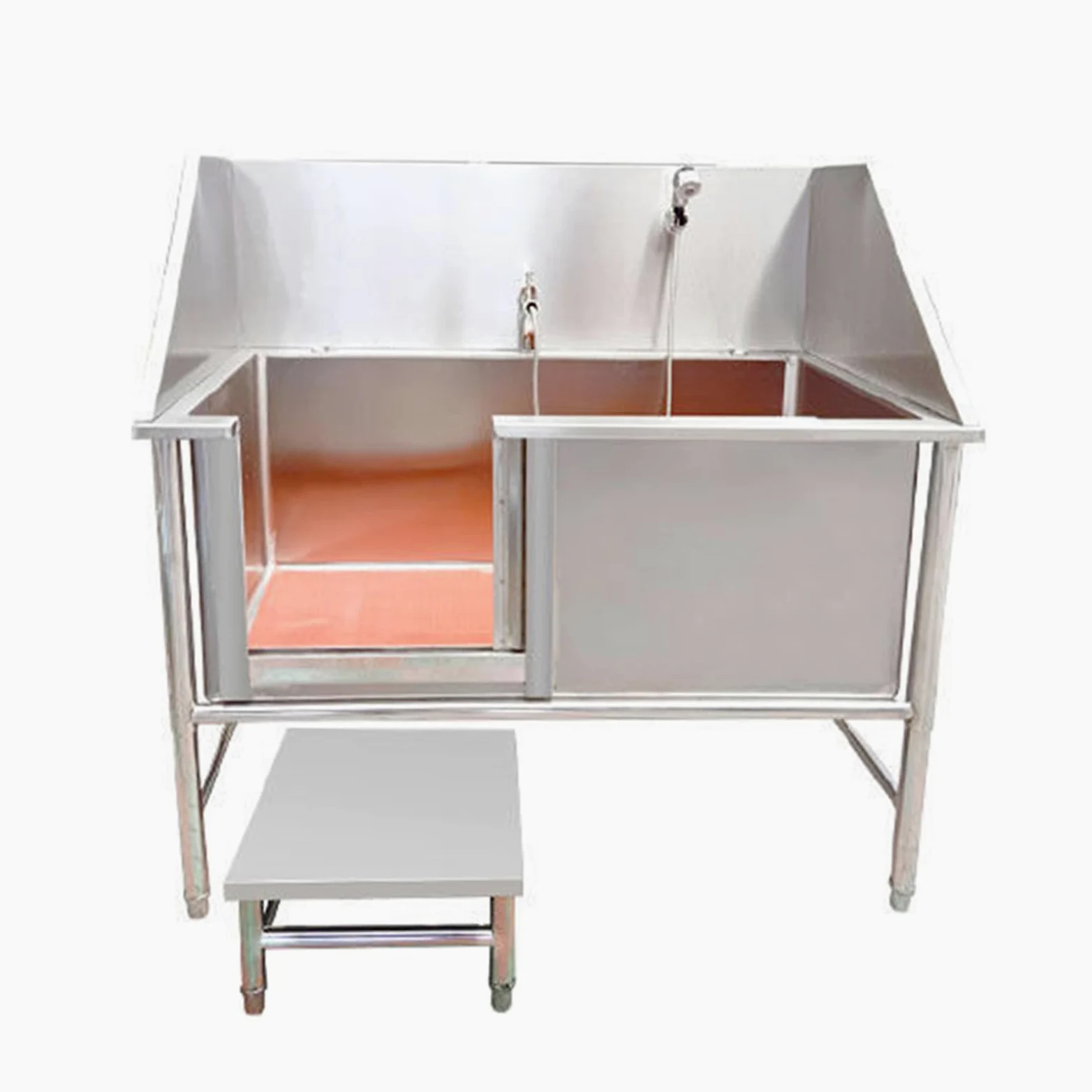 Vasca Da Bagno Per Cani,stazione Di Lavaggio Per Animali Domestici,stazione Di Bagno Professionale Per Cani In Acciaio Inossidabile,vasca Per Toelettatura Cani,stazione Di Lavaggio(47in/120cm)