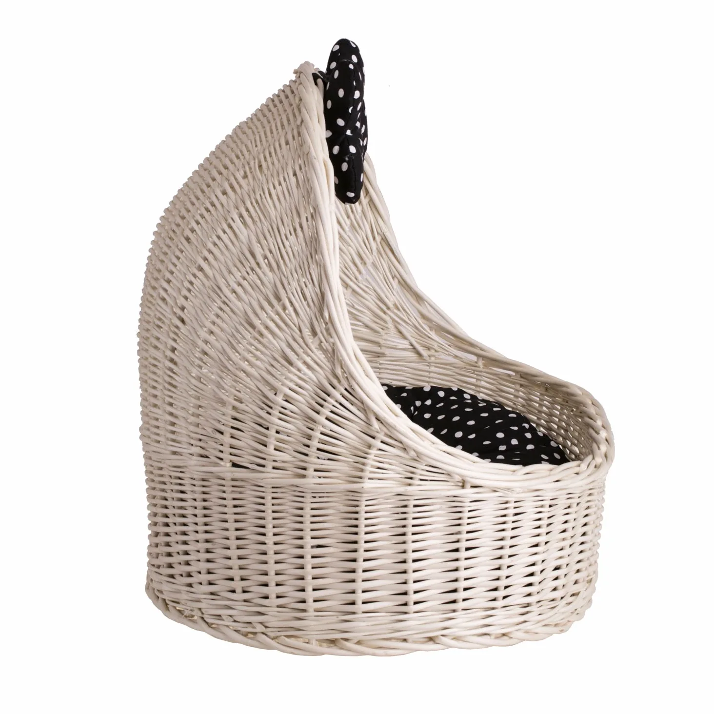 Katzenkorb 497 Cestino per Cani e Gatti in Vimini, Crema_Beige, 60 x 46 x 48 cm