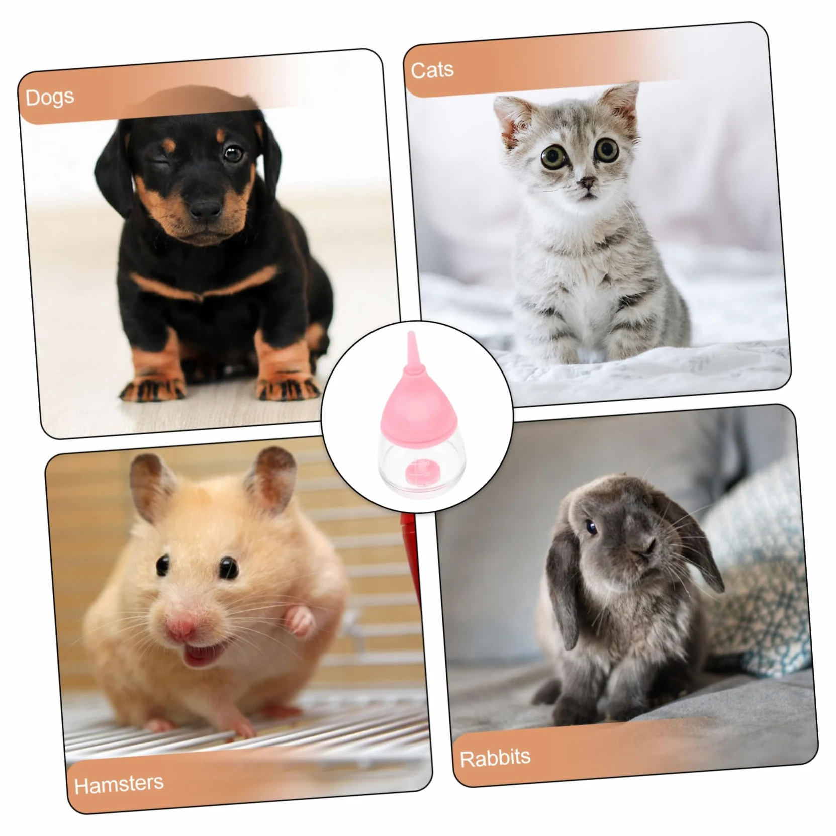 3 Biberon per Animali Domestici Biberon per Cuccioli E Gatti Biberon per Cuccioli Biberon per Gatti Biberon per Piccoli Animali Biberon Leggero