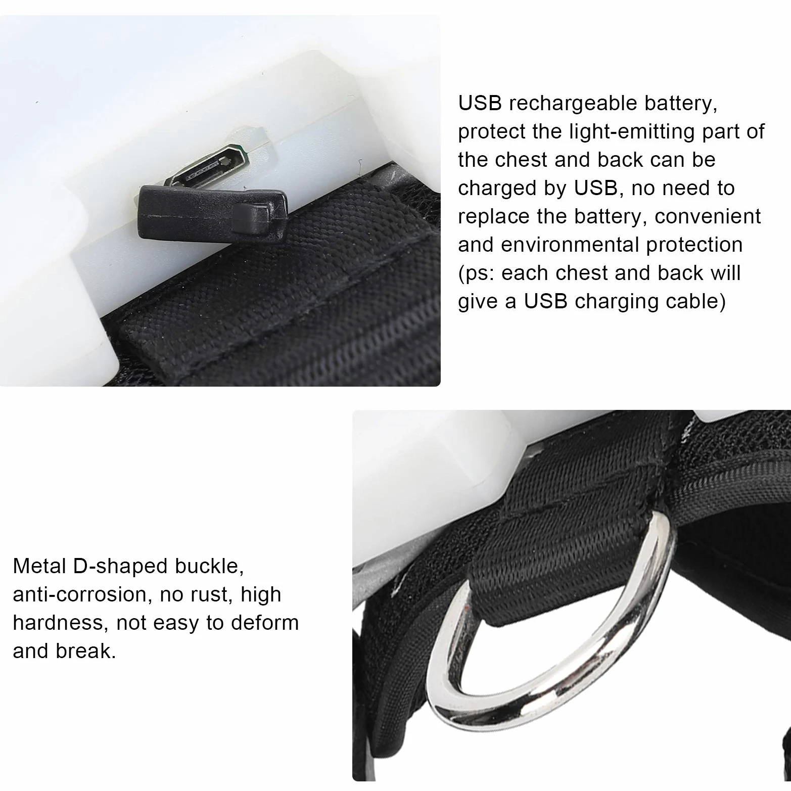 Pettorina per Animali Domestici a LED con Strisce Riflettenti Regolabili, Ricarica USB di Sicurezza Notturna per Cani, Struttura in Poliestere Resistente, 1 unità (S)