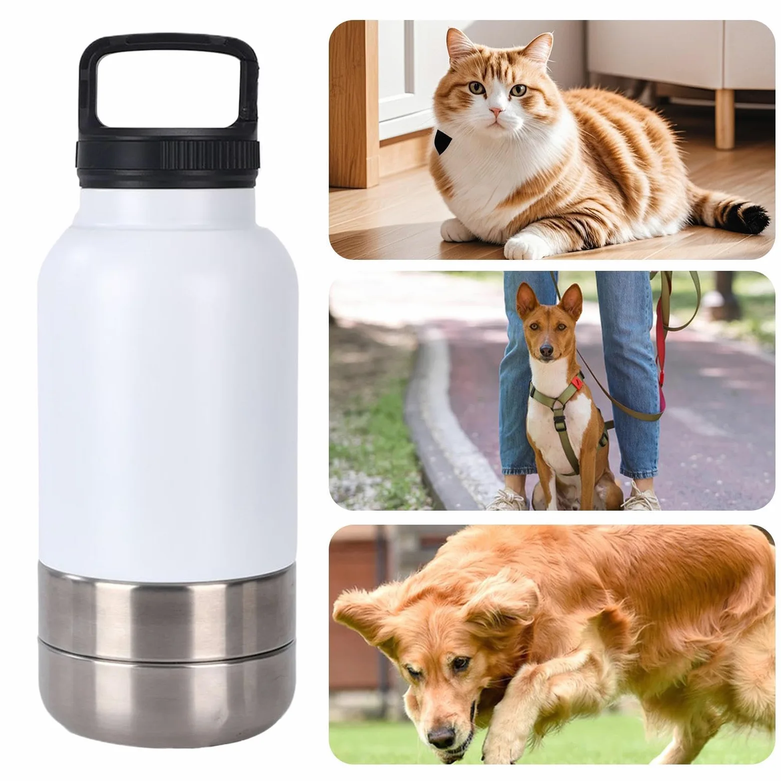 Borraccia Da Viaggio Cani Dispenser D'Acqua Portatile Da 1,52 L Per Cani | Borraccia Antigoccia Cuccioli Per Viaggio Appartamento Outdoor Road Trip Escursioni Campeggio Passeggiate Picnic Dormitor
