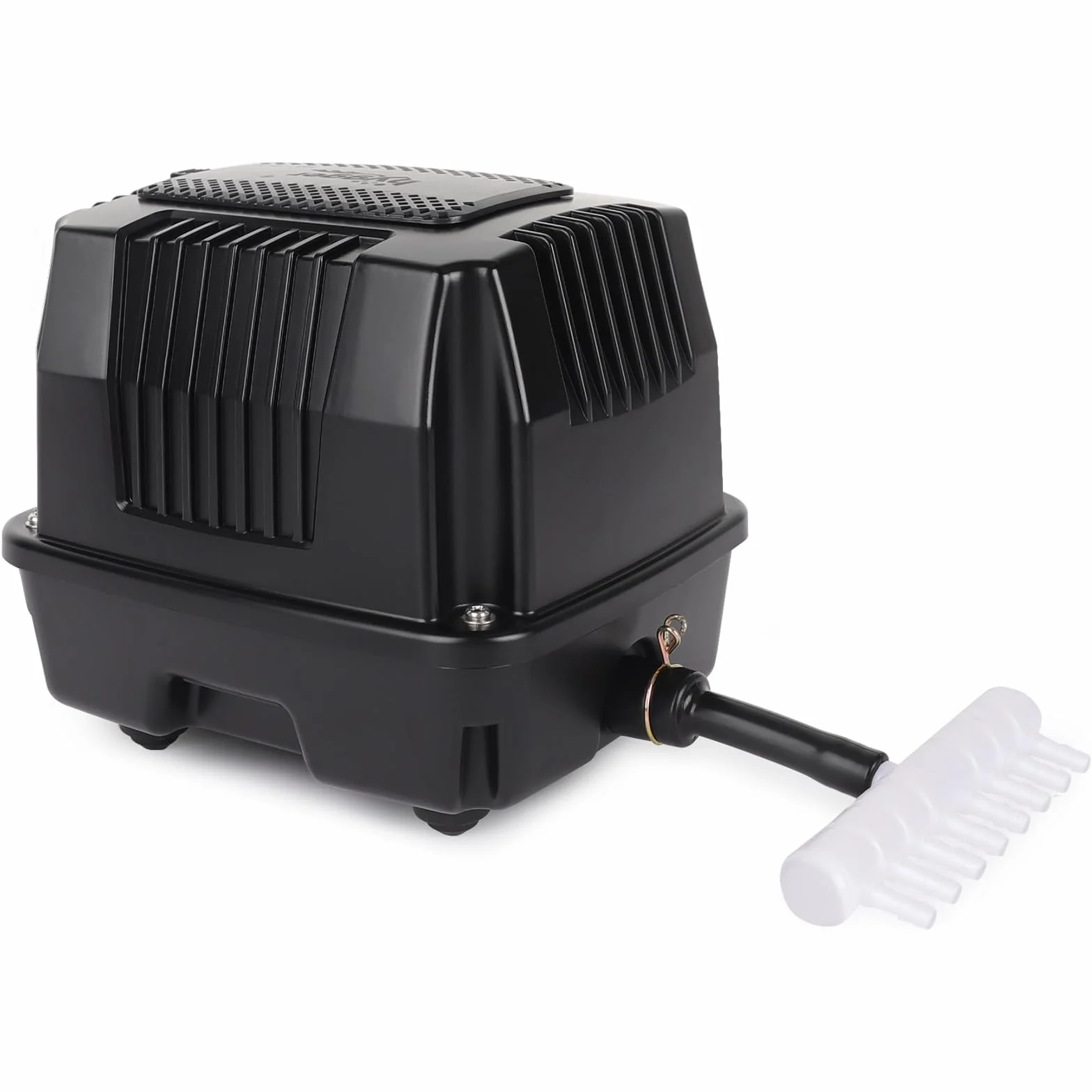 hygger Ossigenatore Pesca Vivo,25W Potente Ossigenatore per Pesci di Laghetto,Silenzioso Pompa ad Aria Laghetto Esterno con Conversione Connettore,Air Pump For Fishing Yacht,Fish Farm and Hydroponic