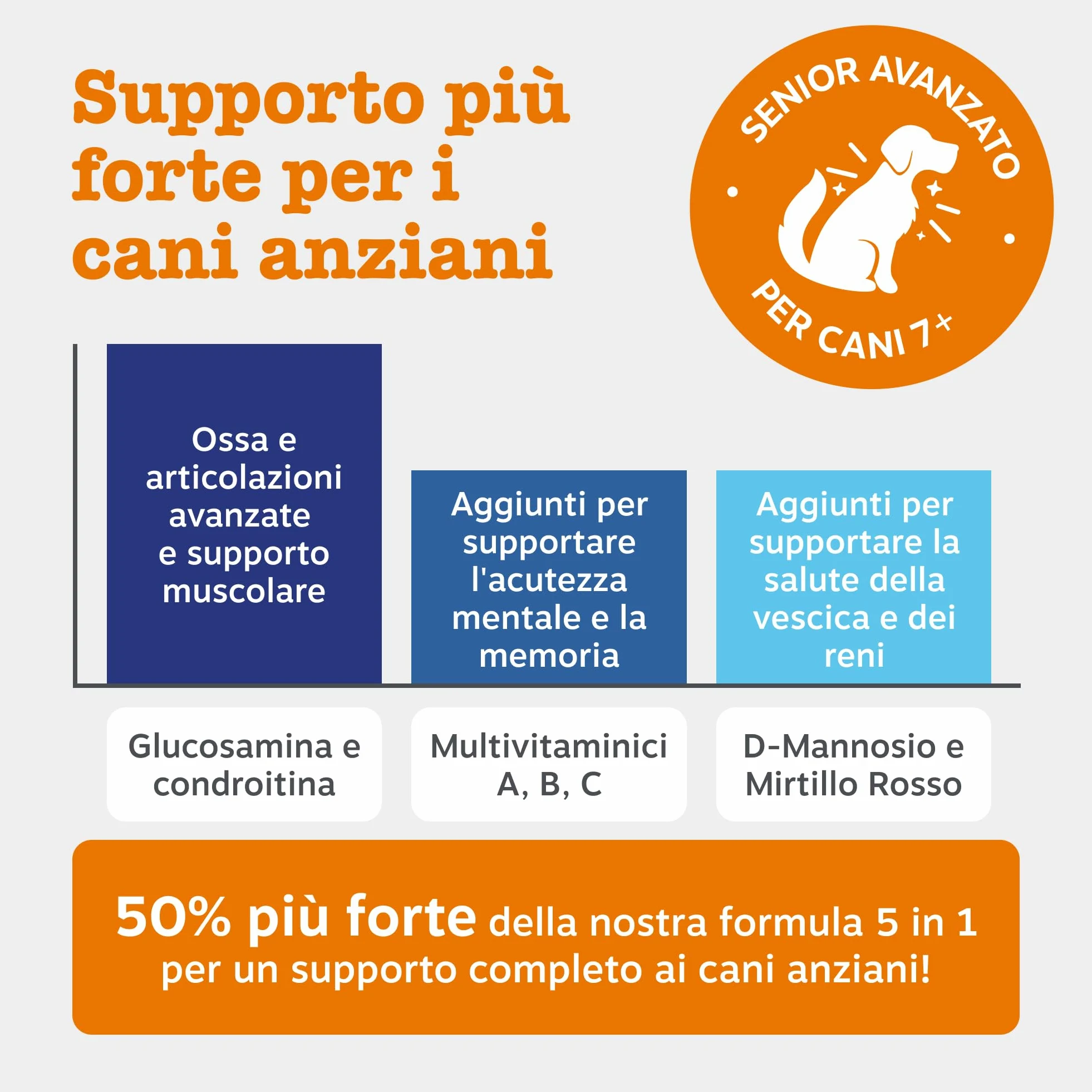 Zesty Paws 9-in-1 Senior Multivitamin – Supports Joints, Vision, Heart and Cognitive Function – Immune System and Urinary Tract Support – With Biotin and Vitamins A, B 3, B5, B6, B9, C – 90 Bocconcini