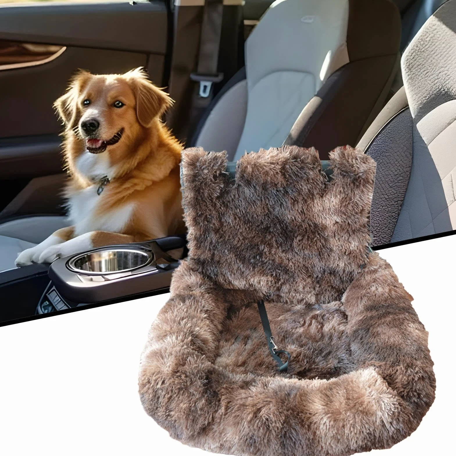 Sedile Auto Cani Cuscino Lavabile Auto Viaggio | Cuscino In Peluche Per Seggiolino Cuccioli Cuccioli Camion Viaggi Stradali Vacanze Pendolarismo Quotidiano Campeggio