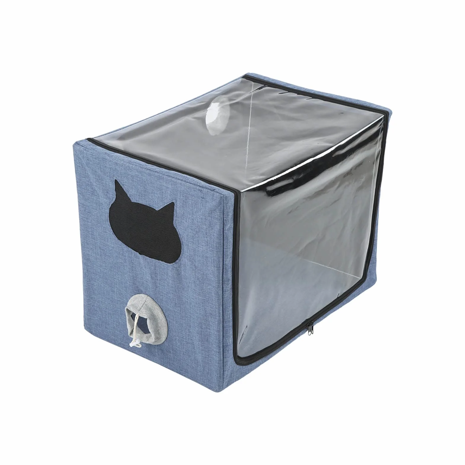 lyrlody Box per Asciugatura Animali, Scatola di Toelettatura Portatile per Animali Domestici in tessuto Oxford, per Gatti, Cani e Domestici