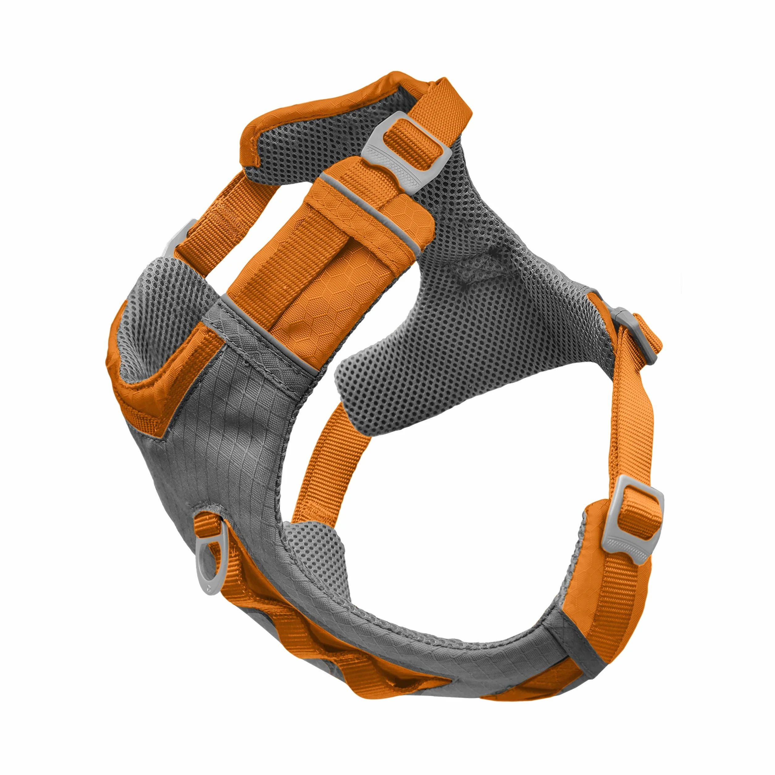 Kurgo Journey Air, Pettorina per cani, pettorina per cani, imbracatura da trekking per animali domestici, per corsa e passeggiate, riflettente, imbottita, include maniglia di controllo, clip frontale