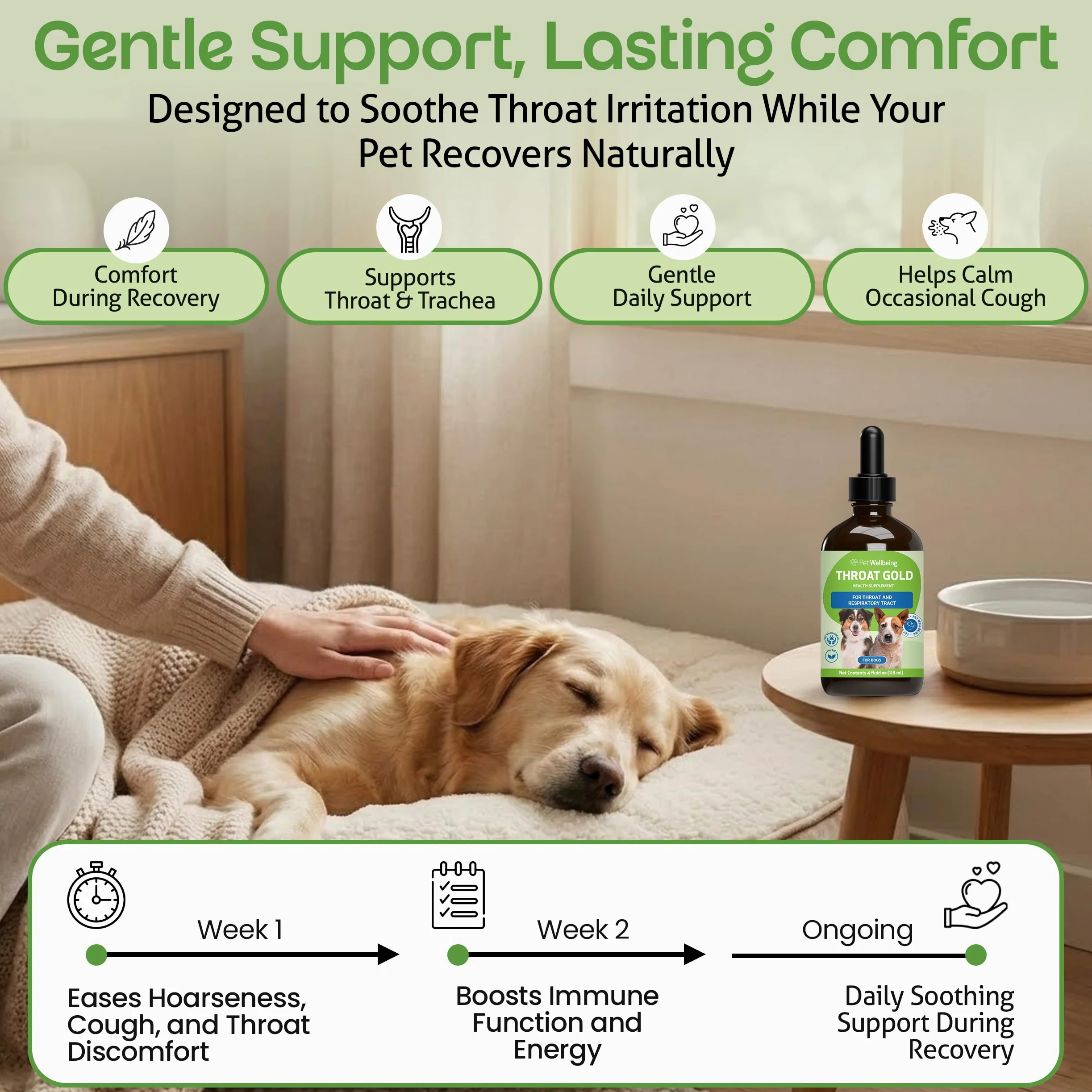 Pet Wellbeing Gola Oro - Tosse E Gola Succhietto.
