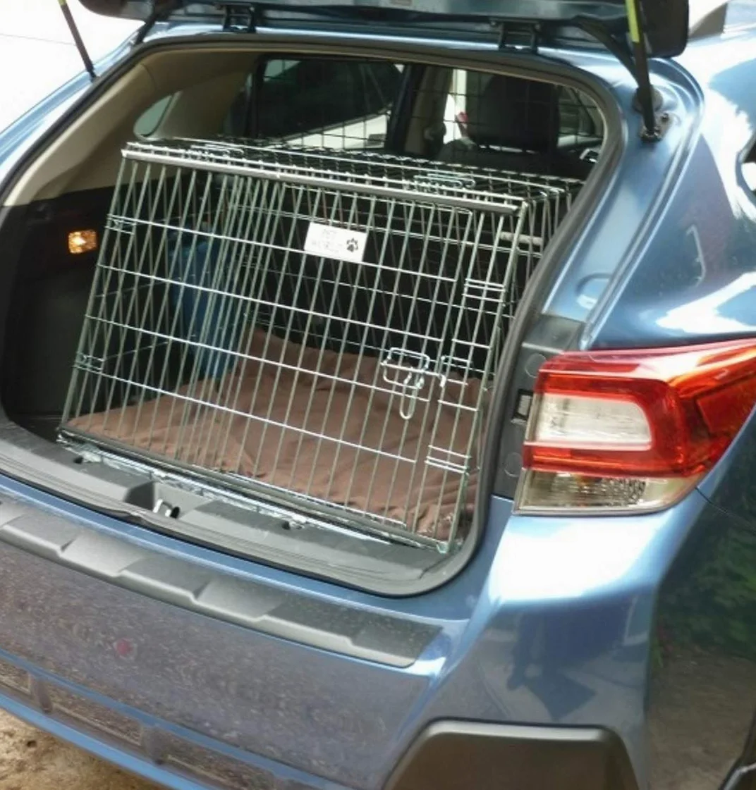 PET WORLD Dog Puppy Pet inclinato viaggio addestramento trasportino cassa, gabbia Adatto per Subaru XV