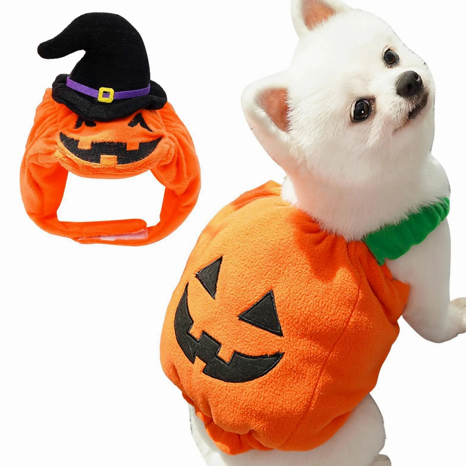 Travestimento per Cani a Forma di Vestito Caldo da Cosplay di Halloween per | Cappello Da Cane Con Costume Per Feste A Tema Fotografie Passeggiate Quotidiane Autunno Inverno