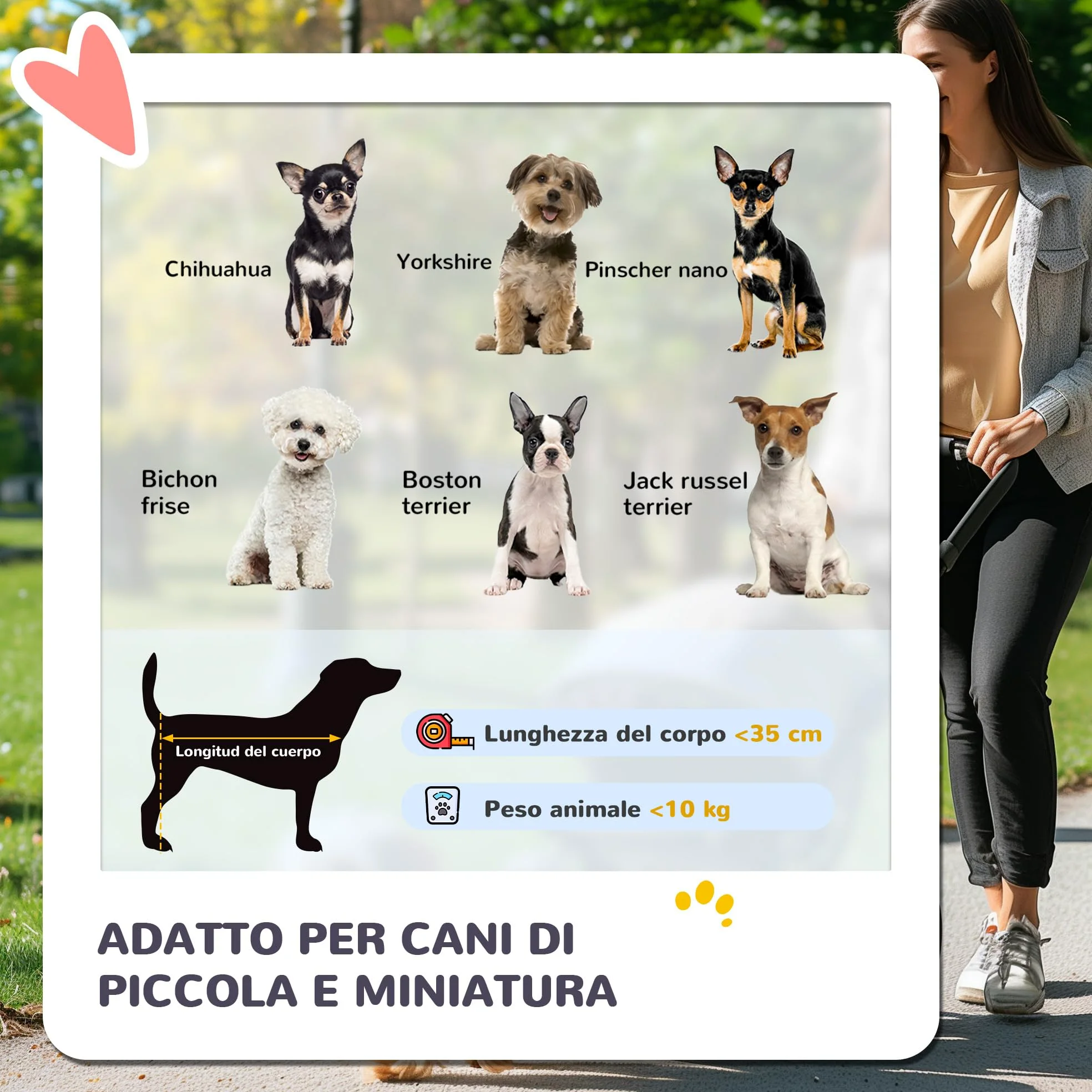 PawHut Passeggino per Cani 3 in 1 Pieghevole Convertibile in Borsa da Trasporto, Seggiolino Auto con 2 Guinzagli, Cuscino, Passeggino per Animali in Acciaio, Tessuto Oxford, 82x49.5x98cm, Rosa